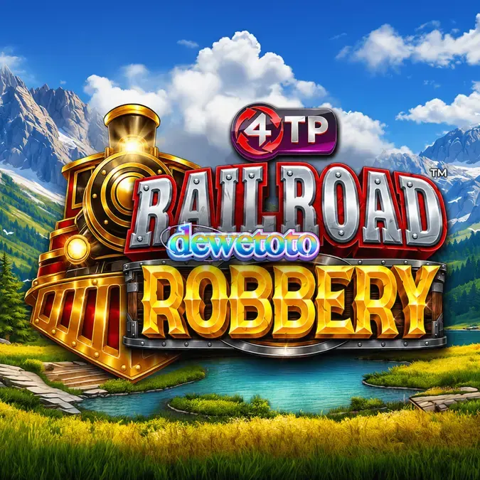 Tampilan visual slot Railroad Robbery dengan tema perampokan kereta api